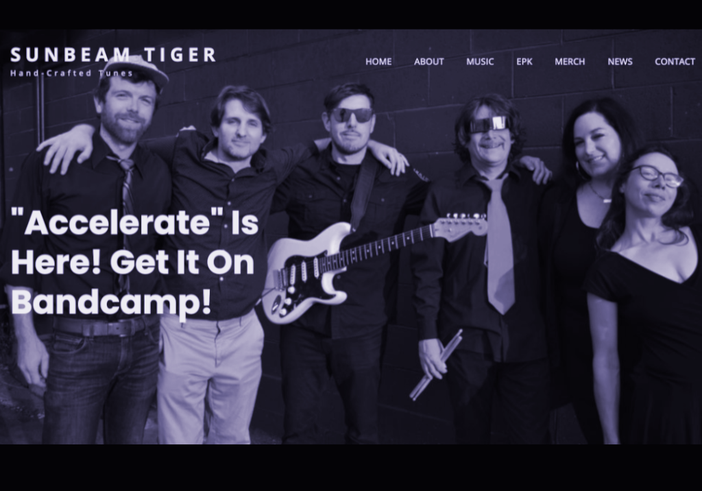 Sunbeam Tiger Band - link to website